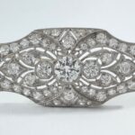 Art Deco Diamond, Platinum Brooch