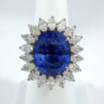 18K W/G DIA/SAPPHIRE RING