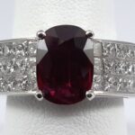 18KW PIGEON BLOOD RUBY DIA RING