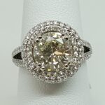 18KW DIA DOUBLE-HALO RING MOUNTING