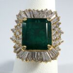 GIA SAPPHIRE & DIA 18KY RING