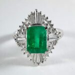Plat EMERALD DIA RING