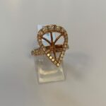 18K R/G DIA RING