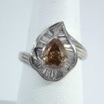 PLAT BROWN PS DIA RING