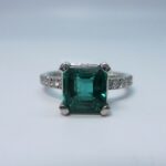 Plat Dia Emerald Ring