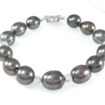 BLACK PEARL SILVER BRACELET