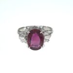 RUBY & DIA PLAT RING