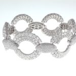 DIA 18KW LINK BRACELET