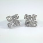 18K WG DIA EARRING