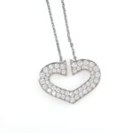 CARTIER C HEART DIA 18KW NECKLACE