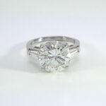 PLAT SOLITAIRE w/ ACCENTS MOUNTING