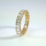 5.35CT DIA 18KY ETERNITY RING 4MM