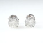 6.27CT DIA 14KW STUD EARRINGS