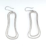 DIA 18KW DROP EARRINGS