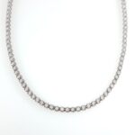 EMERALD & DIA 18KW NECKLACE