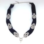 DIA 18KW VELVET CHOKER NECKLACE