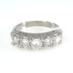 DIA PLAT HALF-ETERNITY RING