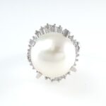 PEARL & DIA PLAT RING