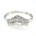 DIA PLAT V-SHAPE RING