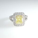 FANCY YELLOW DIA PLAT RING