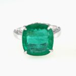 EMERALD 14KW VINTAGE RING