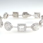 17.28TCW DIA 18KW MUTLI-SHAPE BRACELET