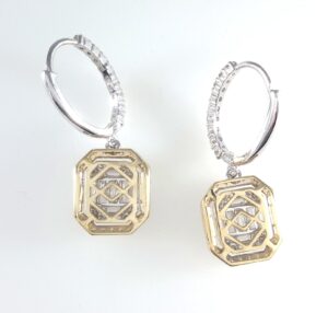 DIA YG DROP EARRINGS - Image 2