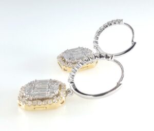 DIA YG DROP EARRINGS - Image 3