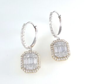 DIA YG DROP EARRINGS