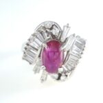 RUBY & DIA PLAT RING