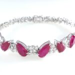 RUBY & DIA 18KW BRACELET