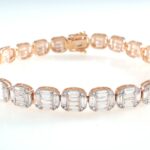 DIA 18KR INVISIBLE-SET BRACELET