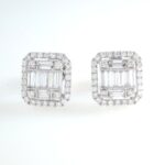 DIA 18KW INVISIBLE-SET STUD EARRINGS