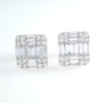 DIA 18KW INVISIBLE-SET STUD EARRINGS
