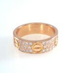 CARTIER LOVE DIA 18KR RING SIZE 49