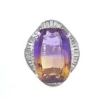 AMETRIN & DIA PLAT RING