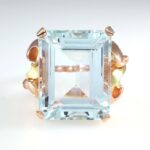 AQUAMARINE 18KR RING