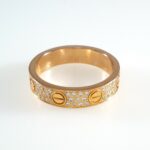CARTIER MINI LOVE DIA 18KR RING SIZE 47
