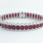 RUBY & DIA 18KW BRACELET