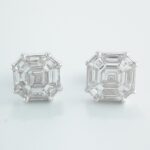 18KW INVISIBLE-SET EARRINGS