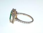 EMERALD & DIA 18K RING - Image 5