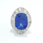 GIA SAPPHIRE & DIA PLAT RING GIA