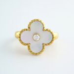 VANCLEEF&ARPELS ALHAMBRA MOP DIA YG RING