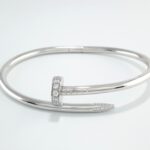 CARTIER JUSTE UN CLOU DIA 18KW BRACELET