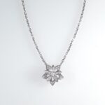 VANCLEEF&ARPELS 18KW MINI LOTUS NECKLACE