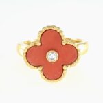 VANCLEEF&ARPELS ALHAMBRA CORAL RING