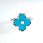 VANCLEEF&ARPELS DIA ALHAMBRA BLUE RING