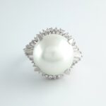 PEARL & DIA PLAT RING