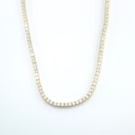 9.02CT DIA 14KY TENNIES NECKLACE