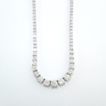 9.45CT DIA 18KW GRADUATED NECKLACE